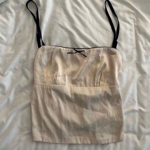 Backless Satin Tie Top